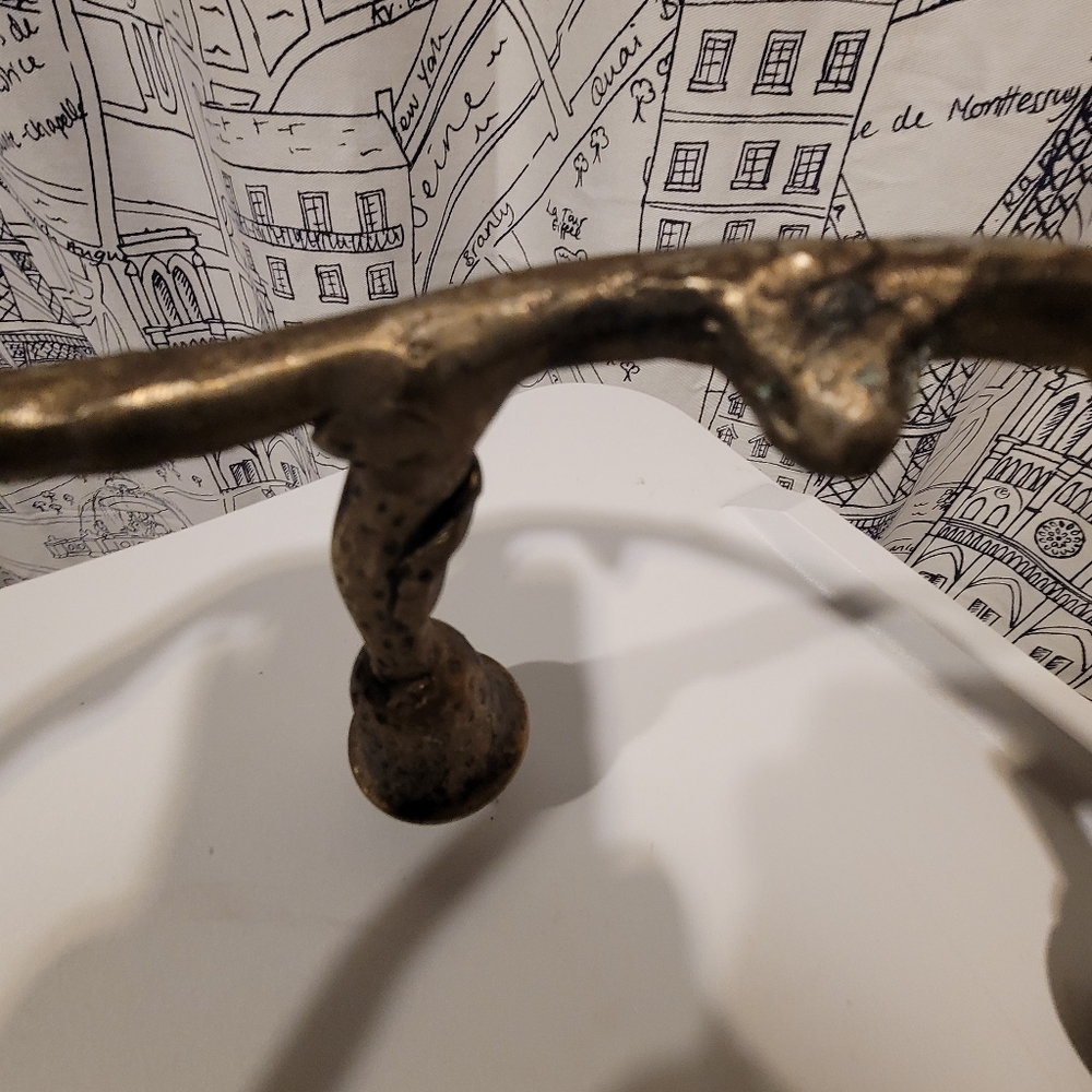 Vintage Brass Ring 5 Candle Candle Holder EUC - Picture 5 of 7